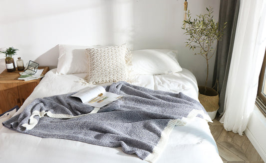 Plaid Cocooning en Maille Douce – 130x160 cm